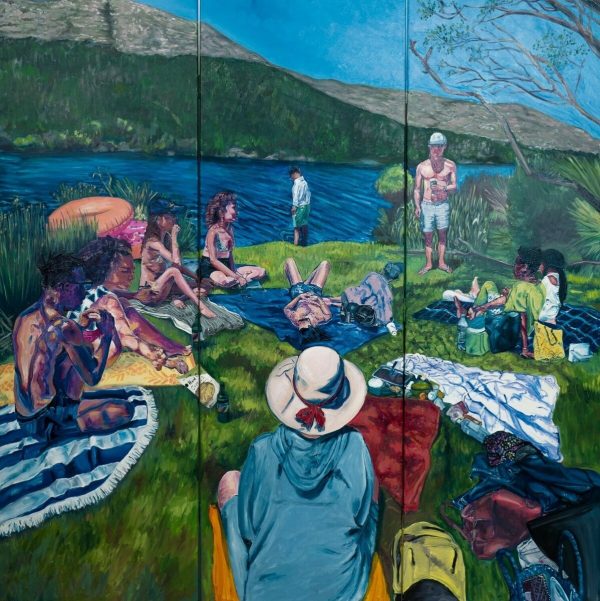 Sunbathers at Silvermine Dam I