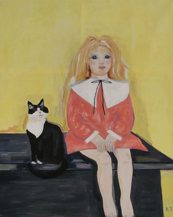 Girl and Her Cat
